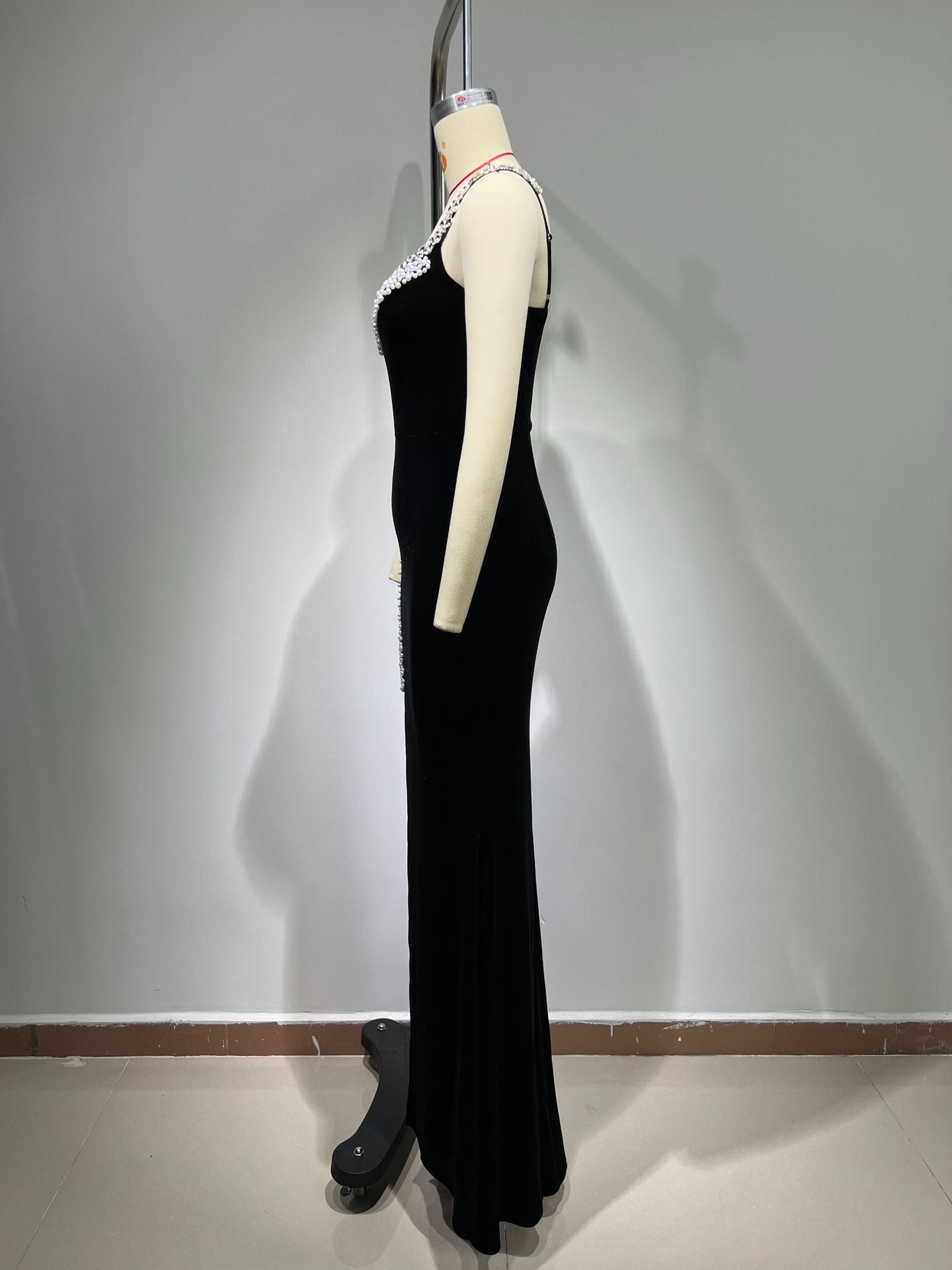 Tubeless long evening gown
