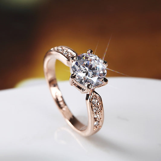 Elegant and luxurious ring, women's Korean version of the living mouth ring.