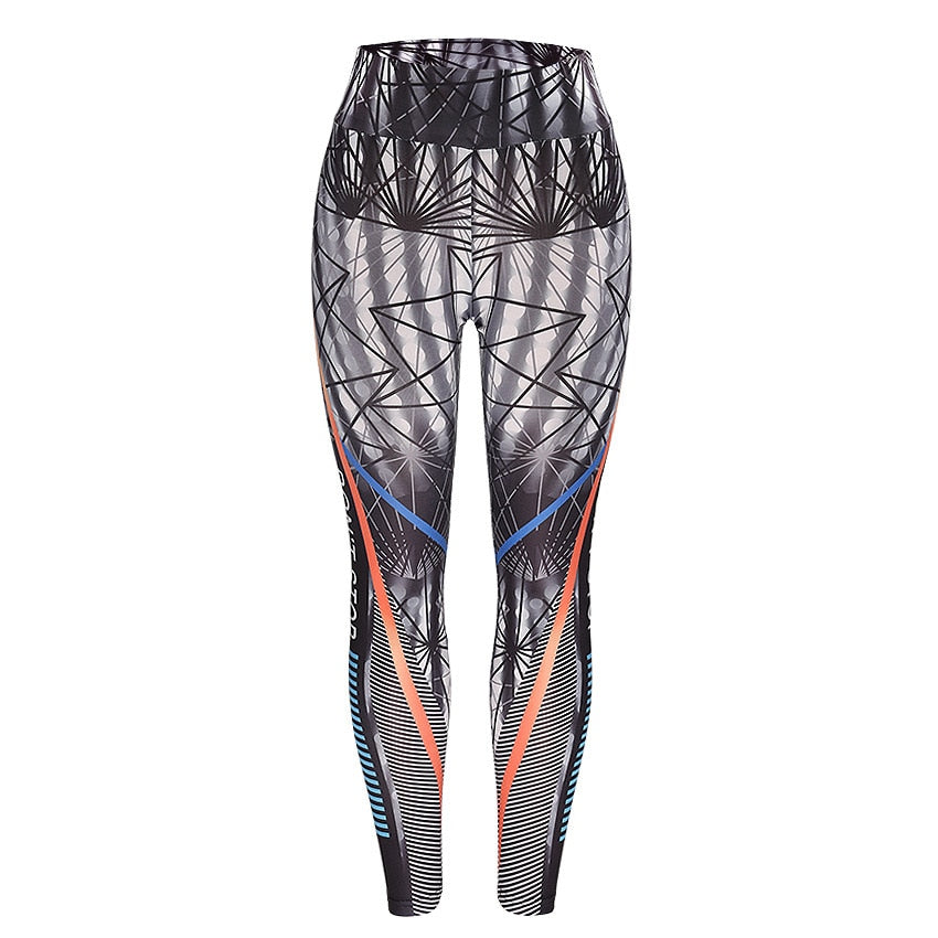 Don't Stop-High Waist Sporting Leggings Elastic Skinny Long Pants