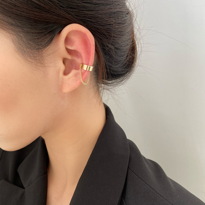 Fashion Frog Ear Cuffs Siliver Ear Cuff Clip Earrings For Women Earcuff No Piercing Fake Cartilage Earrings