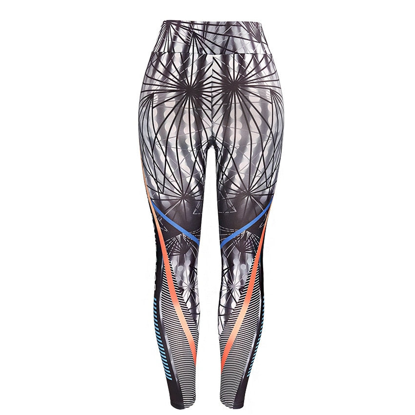 Don't Stop-High Waist Sporting Leggings Elastic Skinny Long Pants