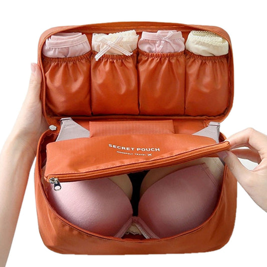 Bra & Underwear Travel bag Organizer for Women .Travel Bags Luggage Organizer For Lingerie Makeup Toiletry.