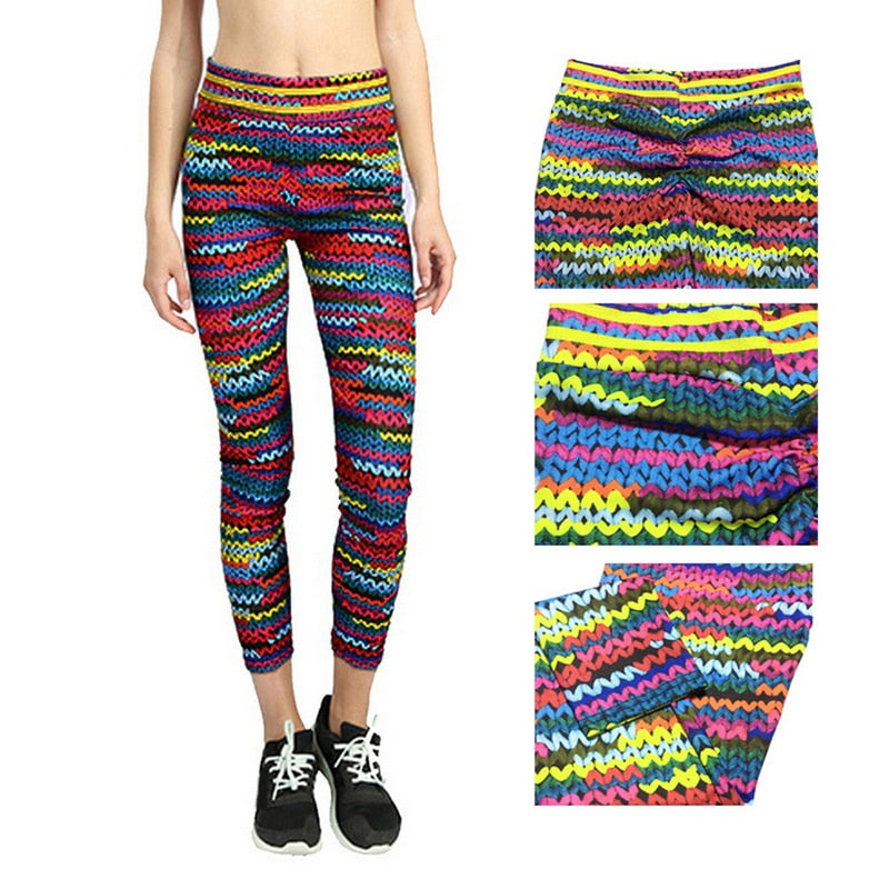 Vertvie Female Tight Pants Jogger Women Elastic Yoga Leggings