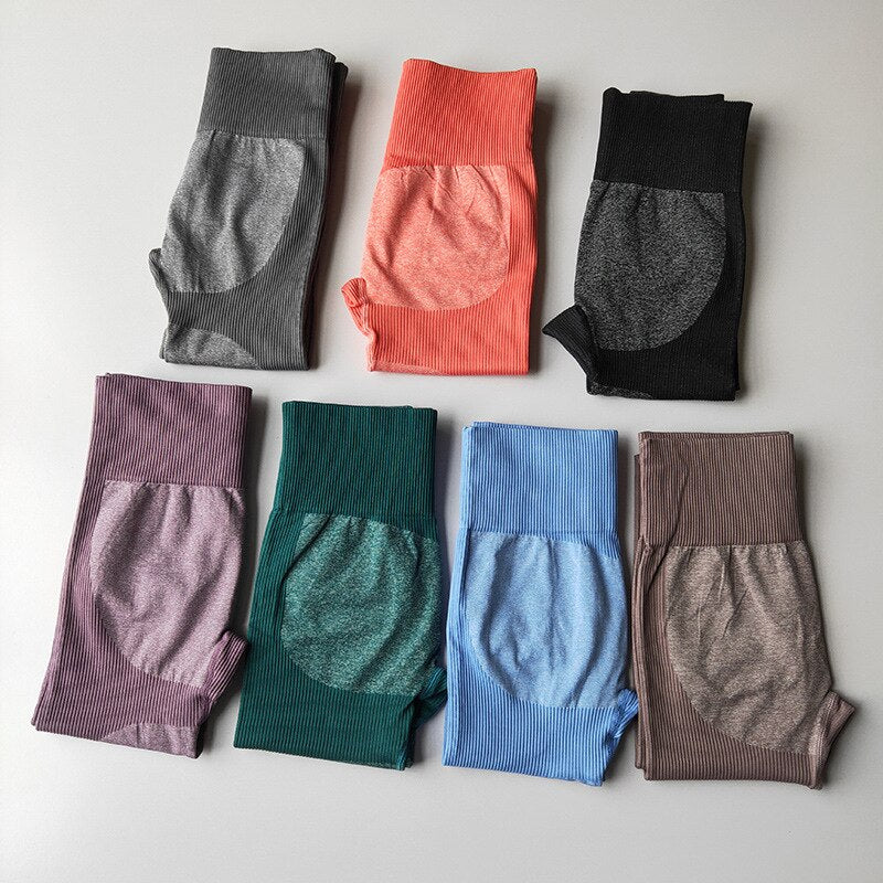 Seamless Sports Tights Woman Fitness High Waist Yoga Pants.