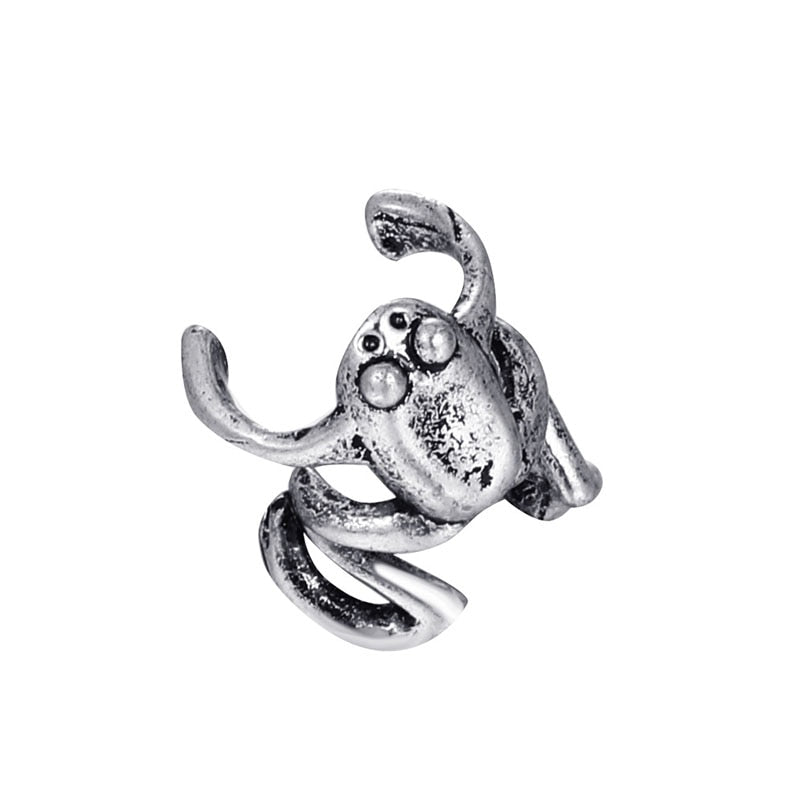 Fashion Frog Ear Cuffs Siliver Ear Cuff Clip Earrings For Women Earcuff No Piercing Fake Cartilage Earrings