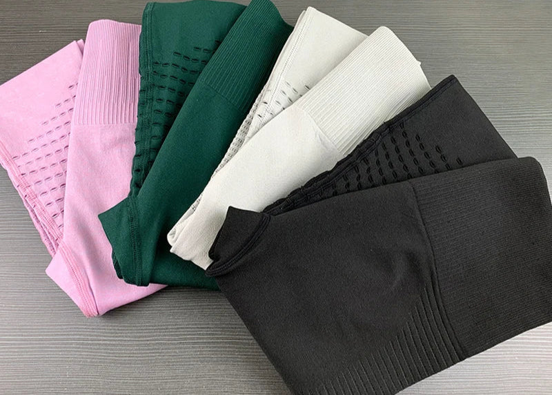 High Waist Seamless Leggings Yoga Pants Push Up Fitness Tight Workout Tummy Control Gym Leggings Athletic Pants Sportswear